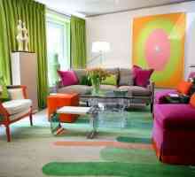 Amestec de culori corespunzătoare de mobilier și pereți