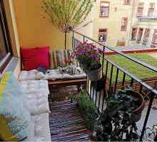 Proiectarea și decorarea balconului în aer liber