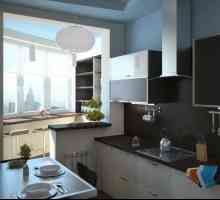 Camera Proiectare bucătărie cu balcon: extinderea spațiului cu înțelepciune, frumos și funcțional