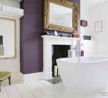 De culoare violet în baie de interior