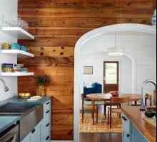 Interior și design de bucătărie din lemn