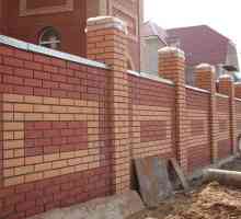 Etapele de gard de cărămidă construcție