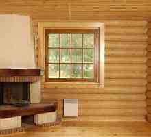 Cum este interiorul unei case din lemn?