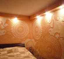 Frumoasa decorarea peretilor in dormitor