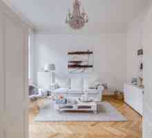 Apartamentul este în alb - un model de perfecțiune și armonie