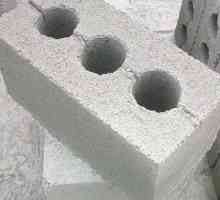 Consumul de compoziție de ciment și mortar de ciment pentru zidărie shlakobloka