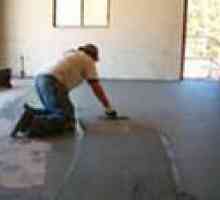 Nivelarea podea de beton în garaj