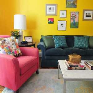 Culoarea galbenă în camera de interior - propria vară