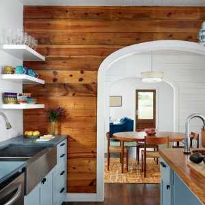 Interior și design de bucătărie din lemn