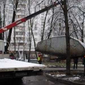 Districtul de Sud din Moscova intenționează să finalizeze demolarea garajelor la cochilii 2012