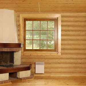 Cum este interiorul unei case din lemn?