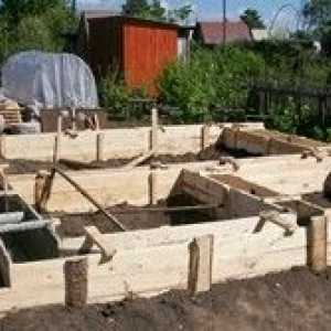 Adâncimea fundației sub casa pentru diferite tipuri de fundație