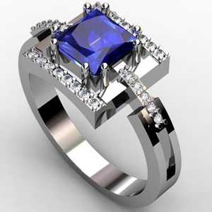 Cum de a alege un inel din aur alb cu safir?