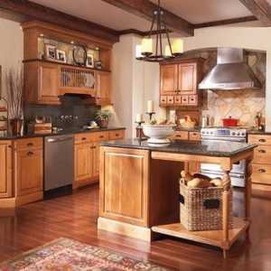 Design de bucătărie - frumusețea uitat de texturi de lemn natural