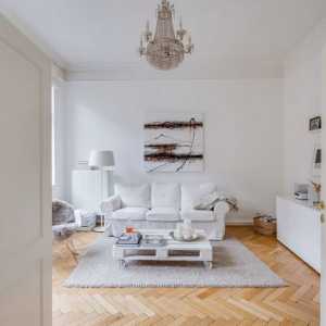 Apartamentul este în alb - un model de perfecțiune și armonie