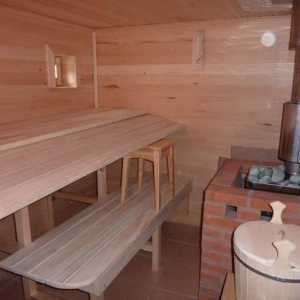 Instalarea coșului în baie sau sauna