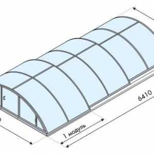 Auto-construcție a pavilionului din policarbonat pentru piscine