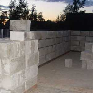 Construcția garajului: calculul blocului de spumă